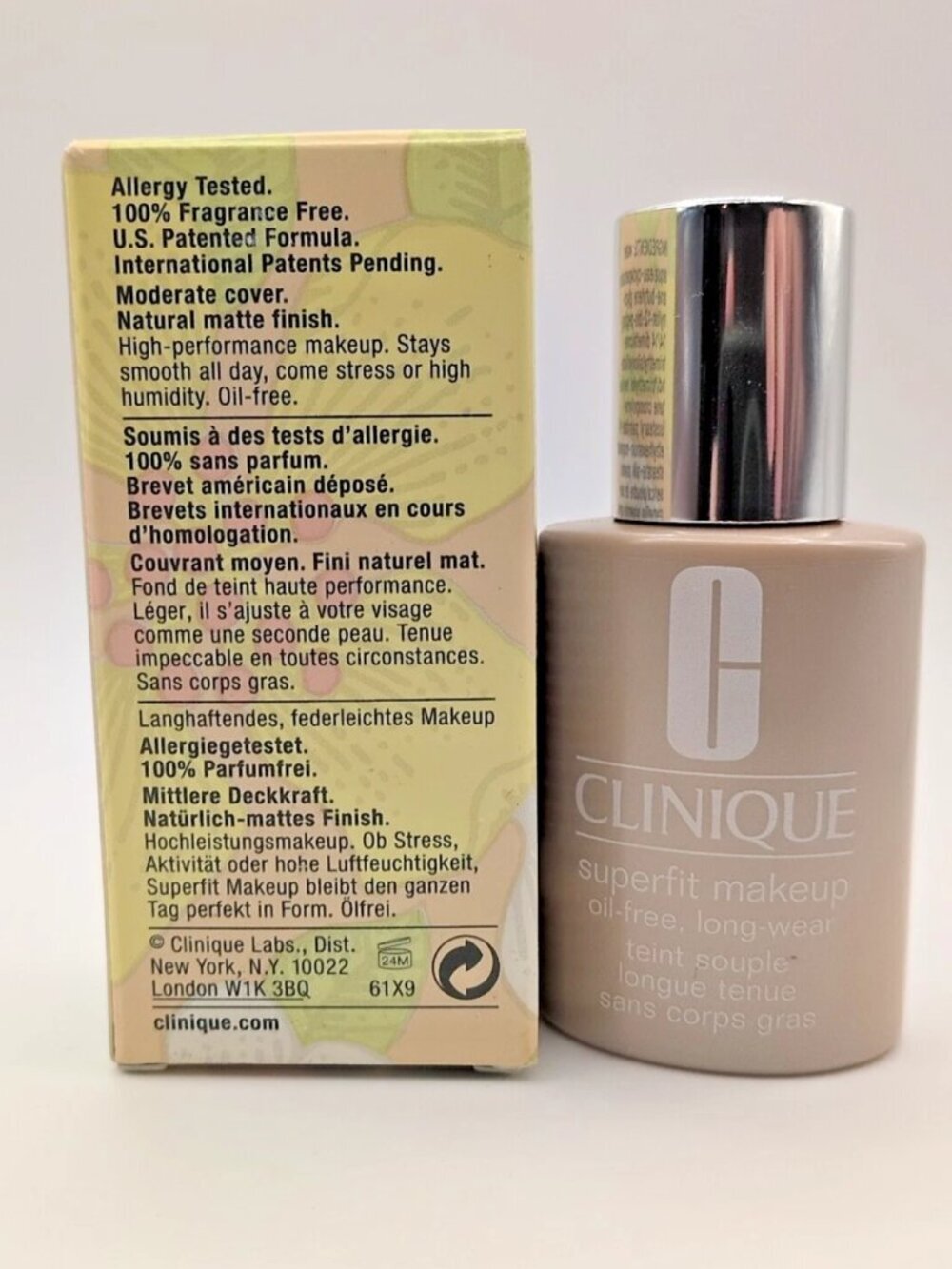 Clinique Superfit Makeup Full Size 1 oz DISCONTINUED NIB Choose Shade! - Picture 2 of 5